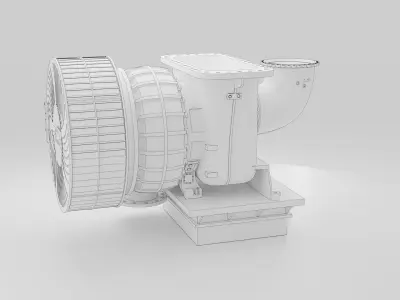 Marine Turbocharger 3D model
