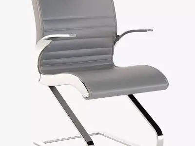 Luxy Synchrony Cantilever Upholstered Chair By Stefano Getzel 3D model