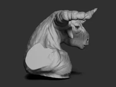 Minotaur Bust 3D model