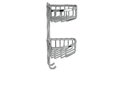 Hotel 18x18 Oval Ribbed Double 3D model