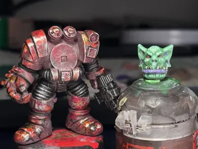 rogue trader power armor ork Free 3D print model