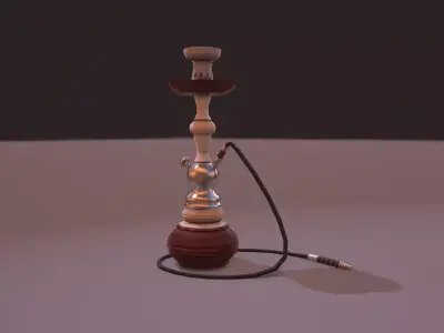 Shisha Pipe Low-poly 3D model