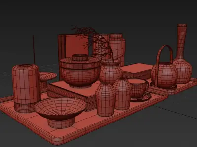 Decorative set 023 3D model