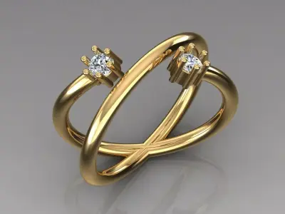 Band Ring 3D print model