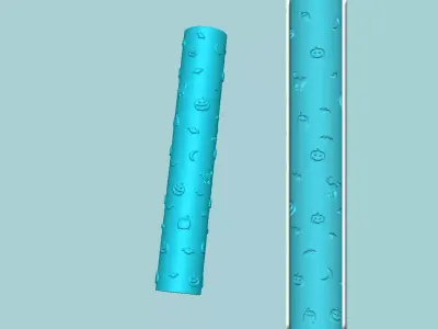 Texture Roll 25 - Halloween Positive - Fondant Decoration Maker 3D print model