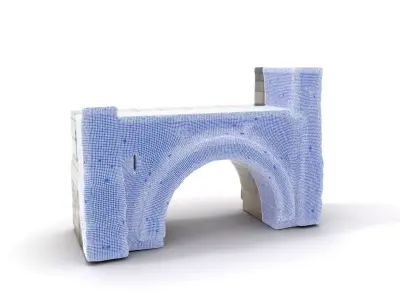 Ancient Stone Bridge model pack Low-poly 3D model