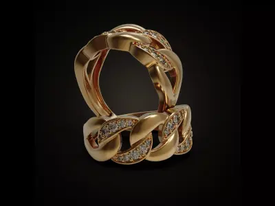 chain ring 3D print model buy