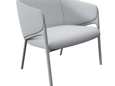 fabric leisure chair Modern 3D model