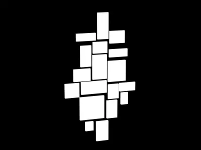 Christopher Guy Cubic Mirror Low-poly 3D model