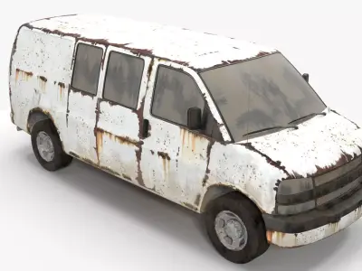 Rusty van 3D model