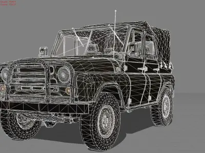 Uaz Car 3D model