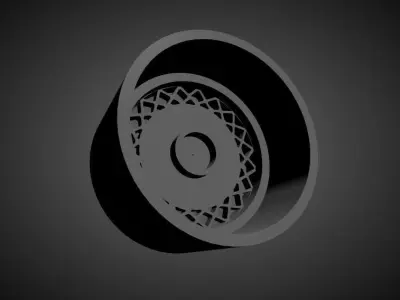 Toyota OEM scalable and Printable rim 3D print model