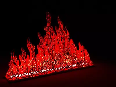 Fire voronoi 3D print model