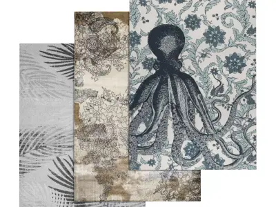 Rug Set 1508 3D model