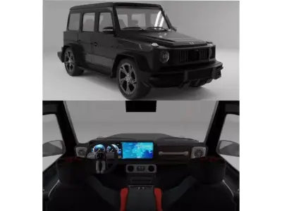 Mercedes-Benz G class with Interior 3D model