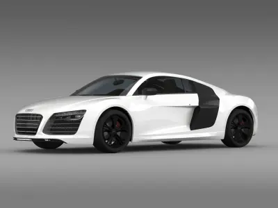 Audi R8 V10plus 2013  3D model