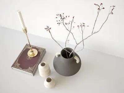 Decoration Set Branch 3D model