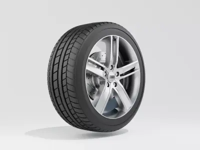 Audi A3 Sedan 2014 Wheel 3D model