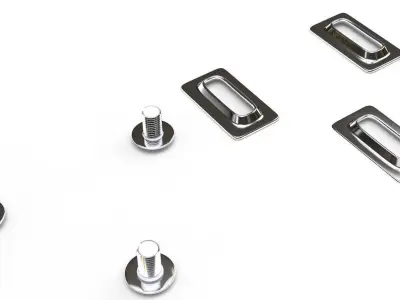 Shimano pedal cleats 3D model