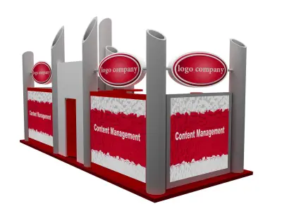  Booth Exhibition Stand a522a 3D model