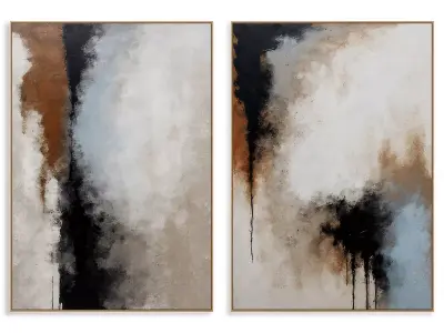 Abstract Painting Frame set 3D model 307