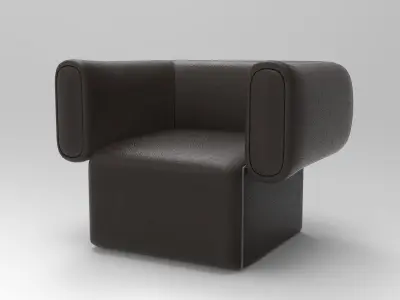 Santiago Armchair Low-poly 3D model