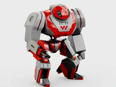 COMBAT DROID ZETH  Rigged for Unreal Engine - Unity - MIXAMO 3D model