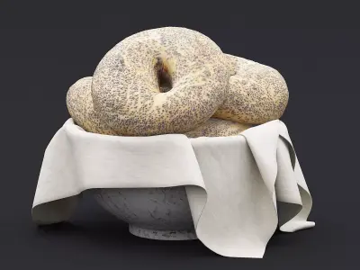 Bagel Bowl 3D model