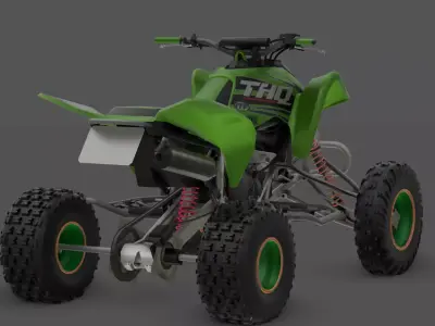 Takashi 450R  Custom Sport Racing Bike 3D Model Low-poly 3D model