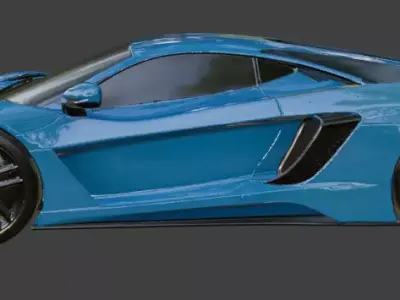 Generic Supercar 3d Model 3D model