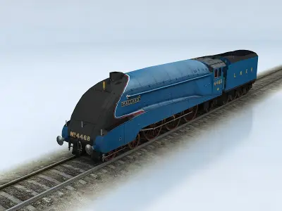 LNER Class A4 Mallard Low-poly 3D model