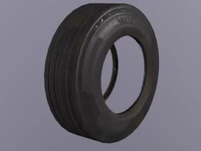 Wheel  Low-poly 3D model by Dannou