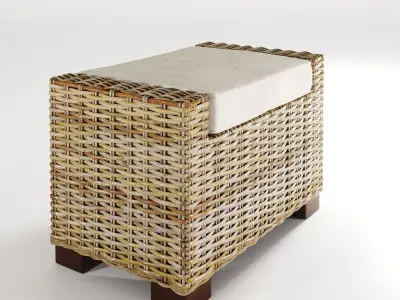 Rattan chair 2020 3D model