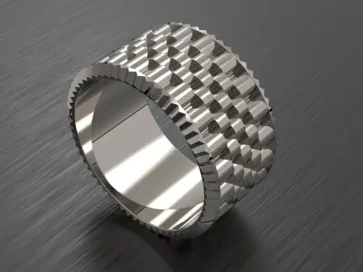 Wedding ring width 12 mm 3D print model