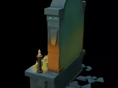 Halloween Spirit Altar 3D model