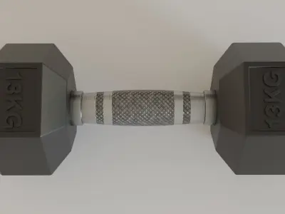 Hex Dumbbell 13 kg 3D model