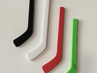 Hockey Mini Game Stick and Puck 3D Model STL OBJ FBX Files 3D print model