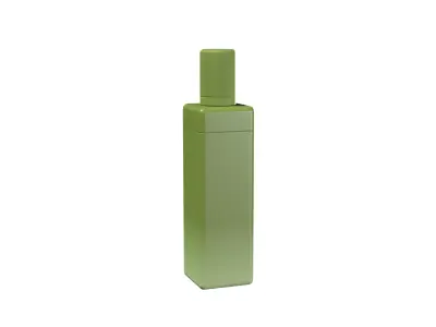 Minimalist Green Bottle Cosmetic Packaging 3D model