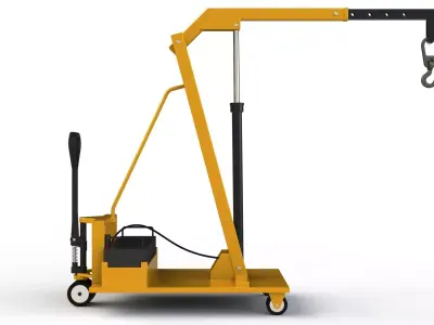 Hydraulic Crane 3D model