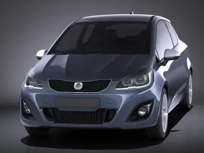 Generic Hatchback 2016 VRAY 3D model