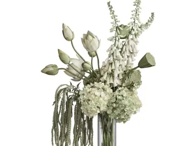 Flower In Vase 109 3D model