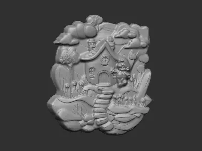 mario wall decor 3D print model