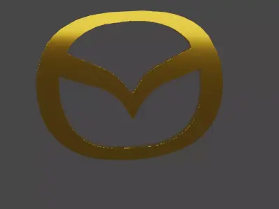 Mazda 3D Logo Low-poly 3D model