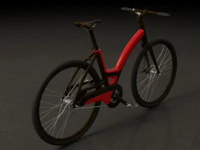 Super Bicycle Low-poly 3D model