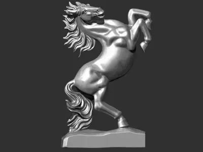 Jumping Horse 3D print model