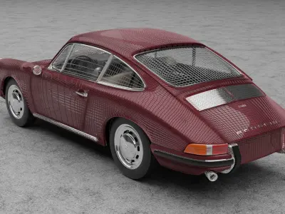 1968 Porsche 911 3D model
