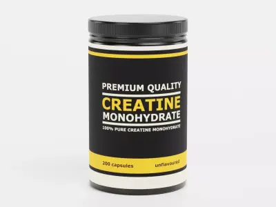 Creatine - Product Concept Packaging Low-poly 3D model
