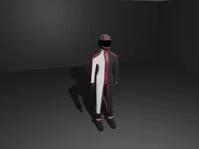 Racer Low-poly 3D model