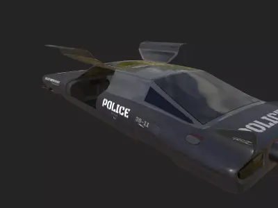 Police Car Scifi Free 3D model