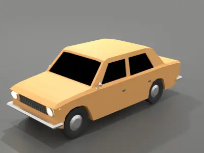 car VAZ 2101 Low-poly 3D model